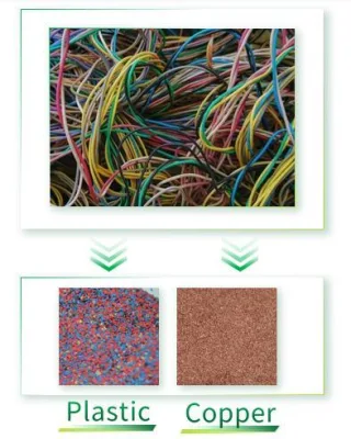 Granulatore per fili di rame di piccole dimensioni Mini separatore per cavi in rame Separatore di fili