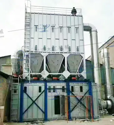 Sistema centrale di raccolta polveri per lavorazione legno Centro industriale legno Sistema di filtrazione polveri sistema di raccolta polveri sistema di macinazione a secco