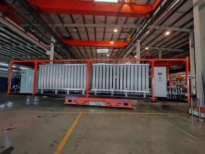  3000nm3/H 30MPa pattino per pompa mobile montato su pattino per petrolio e gas Servizio di processo e pipeline
