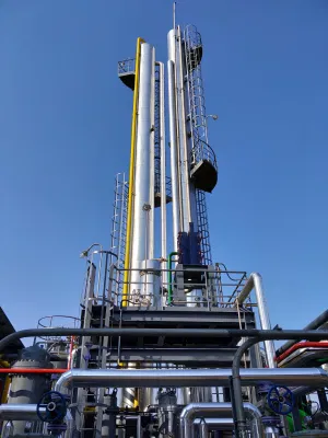 Impianto GNL impianto di recupero gas liquido depurazione gas naturale metano Purificazione