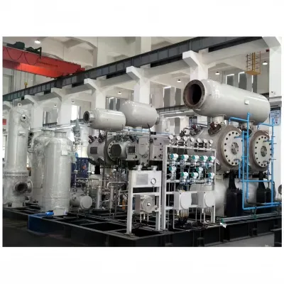 Compressore a membrana in metallo a membrana con pistone alternativo ad alta capacità per idrogenazione Gas di coda