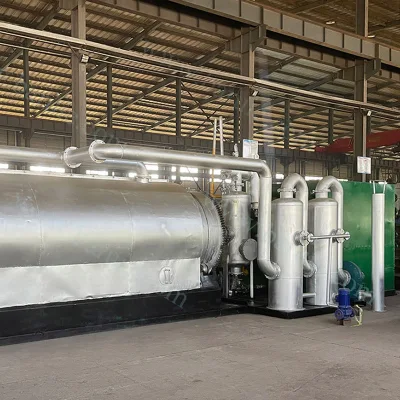 Macchina per pirolisi in plastica riciclaggio automatico con purificazione delle emissioni