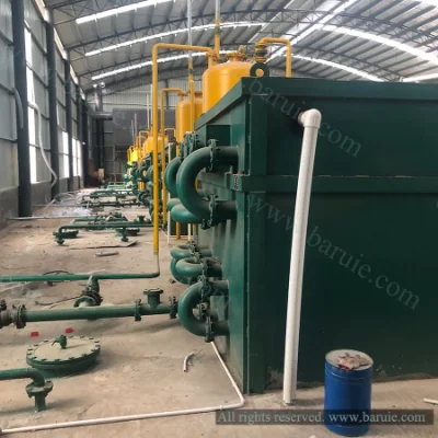 Fanghi di olio plastica alluminio processo di scarico automatico riciclaggio dei pneumatici pirolisi Attrezzatura