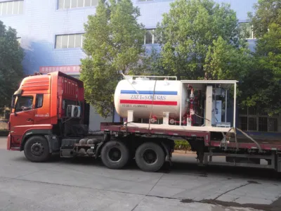 5mt 10, 000 litri bombola di gas GPL attrezzatura per stazione di riempimento a pattino 10m3 serbatoi di gas GPL per il mercato nigeriano