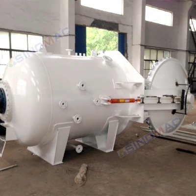 Autoclave composita completamente automatizzata e montata su pattini per uso in laboratorio
