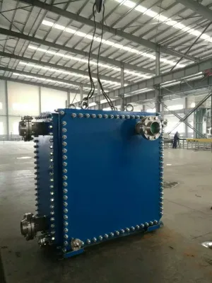 Da gas a liquido. Compatta scambiatore di calore a piastra saldata con Piastra cieco rimovibile