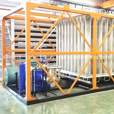 Riempimento della bombola di gas LNG O2 N2 Ar montata su pattini Stazione vaporizzatore Pompe gas Stazione di regolazione pressione