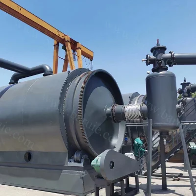 Impianto di pirolisi attrezzatura modulare per il riciclaggio con montaggio su skid e alimentazione meccanica