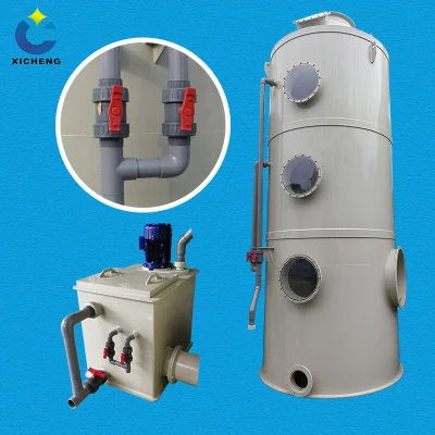 Torre di lavaggio per apparecchiature industriali di trattamento dei gas di scarico resistenti agli acidi