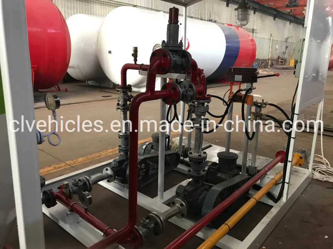 25000L 12tons LPG Gas Cylinders Filling Station LPG Skid Station Pressure Vessel