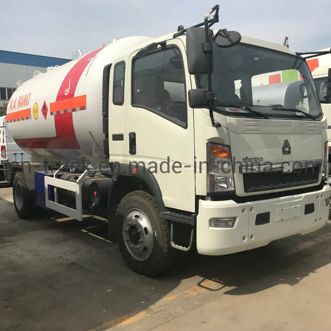 China New HOWO 2t 3t Gas Truck LPG Tanker Truck LPG Tank