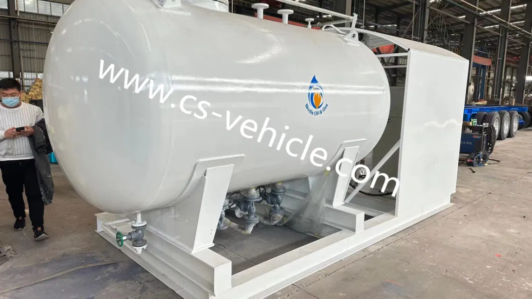 10 Cbm LPG Gas Storage Tank with Filling Scale Station 10000L LPG Skid Station for Hot Sale