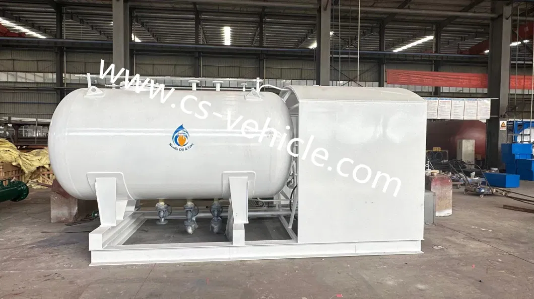 10 Cbm LPG Gas Storage Tank with Filling Scale Station 10000L LPG Skid Station for Hot Sale