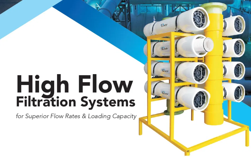 Fiber Glass High Flow FRP Filter Housings for Superior Flow Rates &amp; Loading Capacity