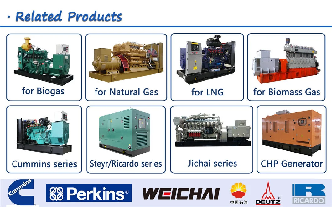 Clean Energy Electricity Power Backup CNG Engine Compressed Natural Gas Generator Set Supplier