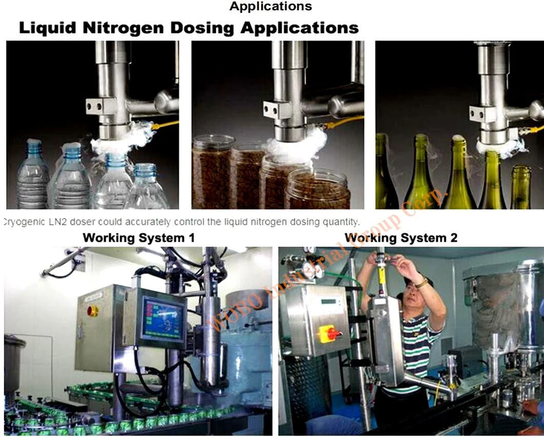 Nitrogen Dosing Ln2 Injection Filling System for Bottle Liquid Preservation