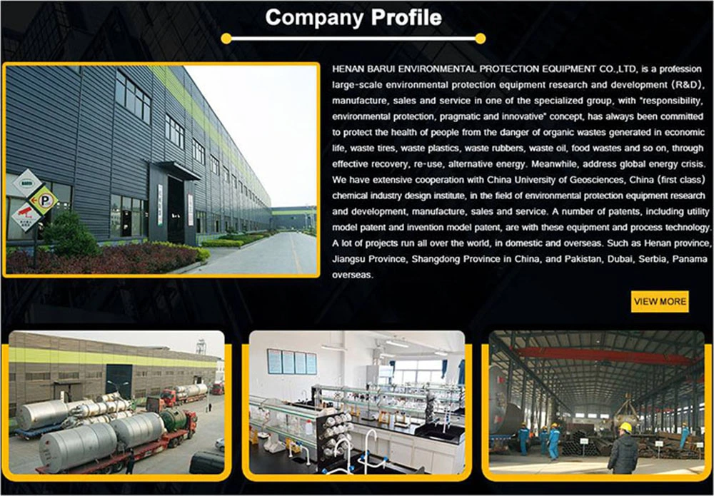 Skid Mounted Type Plastic Tyre Pyrolysis Equipment for Recycling to Fuel Oil