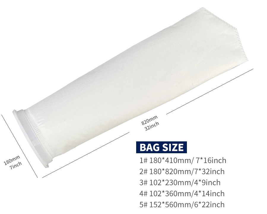 PE Liquid Filter Bag 4*15inch Ss Blast Furnace Gas Filter Bag