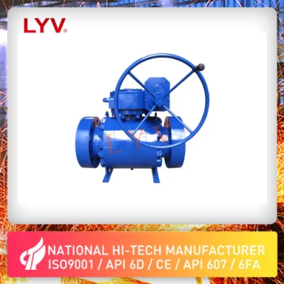 Forged Steel High Pressure Gearbox Actuated Pipeline Ball Valve