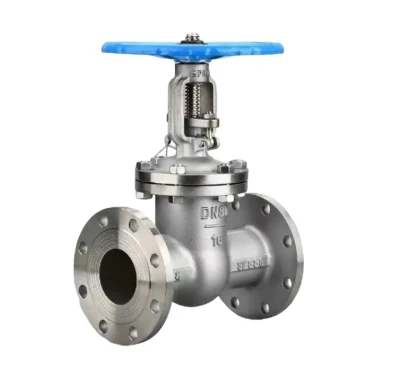 SS304 CF8 Steel Manually Handwheel Operated Boiler Rising Stem Flange Stainless Steel Gate Valve