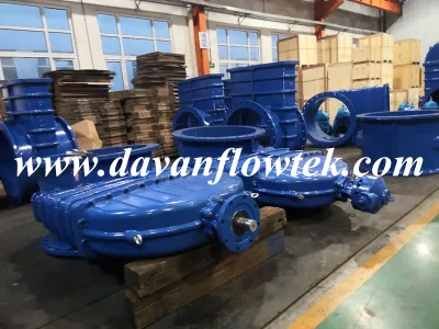 DN 1200 Ductile Iron Ggg50 Rubber Wedge Resilient Seat Gear Operated Water P16 DIN Standard Gate Valve