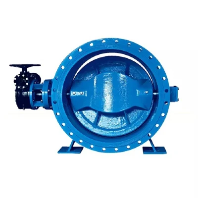 Ductile Cast Iron Flanged Concentric Butterfly Valve with Hand Lever Gear Box