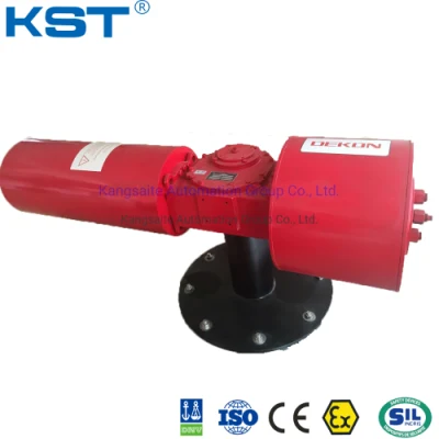 High-Temperature Type Ductile Cast Iron Cylinder Double Acting/Single Acting/Spring Returnscotch Yoke Heavy Duty Pneumatic Actuator CE/ISO9001/IP67