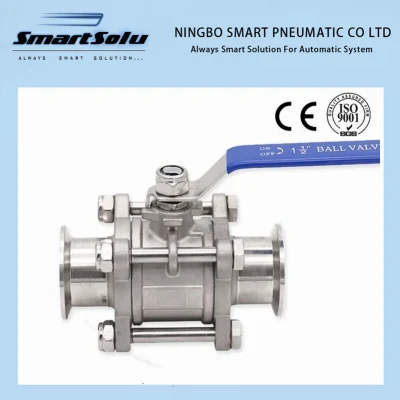 Threaded End PTFE Stainless Steel Ball Valve Pneumatic Actuator Operator