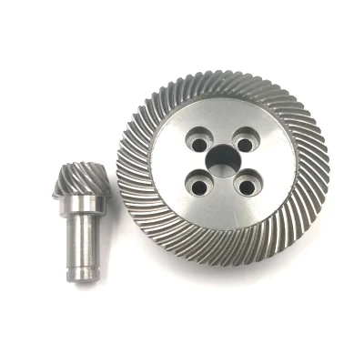 Stainless Steel Aluminum Metric Steering Spline Shaft Pinion Wheel Hobbing Forged Straight Spiral Bevel Worm spiral Gear