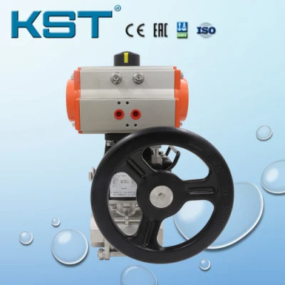 Manufacture Pneumatic Carbon Steel/Stainless Steel/Wcb/Lcb/CF8/CF8m/CF3m Ball Valve with Gearbox Floating Ball/Trunnion Mounted JIS/DIN/En/ANSI/GB API 6D/API598