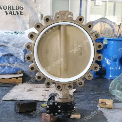 Al-Bronze Lug Butterfly Valve C95400 C95800 Body and Disc for Sea Water Vessel Marine Valves
