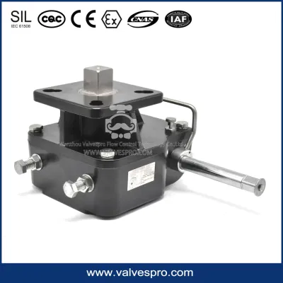 Declutchable Manual Overrides with Lock Device for Pneumatic Actuator