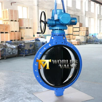 EPDM NBR FKM Fully Coating/ Lining Butterfly Valve C/W Electric Actuator /Worm Gear