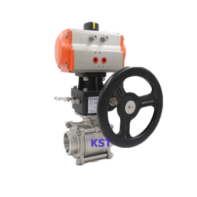 Manufacture Pneumatic Carbon Steel/Stainless Steel/Wcb/Lcb/CF8/CF8m/CF3m Ball Valve with Gearbox Floating Ball/Trunnion Mounted JIS/DIN/En/ANSI/GB API 6D/API598