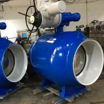 Monoblock Ball Valve with Electric Actuator Manual Actuated, Position Indicator Natural Gas Medium Full Bore