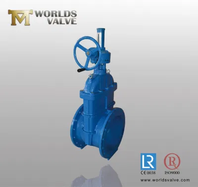 Double Flanged Ductile Iron Gate Valve with Bevel Gearbox