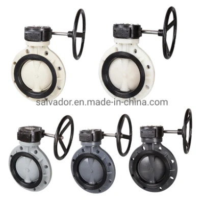 Plastic Gear Operated Butterfly Valve