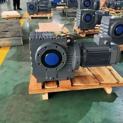 OEM Custom S Series S37 Helical Worm High Speed Gearbox Gear Motor Reducer for Mixer Machine