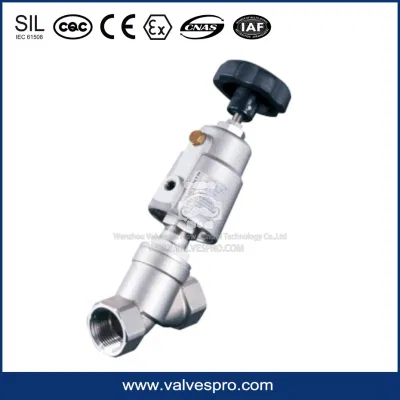 Manual Override for Stroke Actuator Y Type Manual Angle Seat Valve