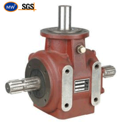 2: 1 Ratio Agriculture Spiral Bevel Gearbox with Handwheel Speed up Reduce