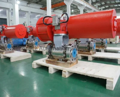 Scotch Yoke Double Acting/Single Acting/Spring Return Pneumatic Actuators by China Manufacture Ductile Cast Iron Cylinder/PTFE Coated CE/ISO9001/IP67/ISO5211