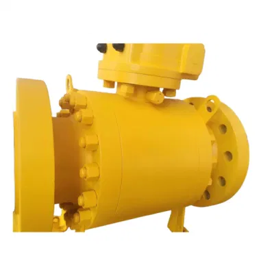 Ball Valve 16&quot; Flange Ends Carbon Steel Calss 600 Gear Operated Troniun Ball Valve