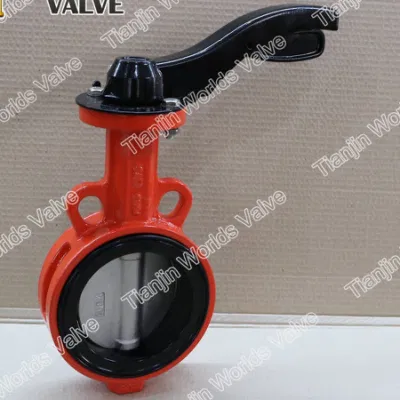Aluminium Lever Penstock Rubber Seat Butterfly Valve