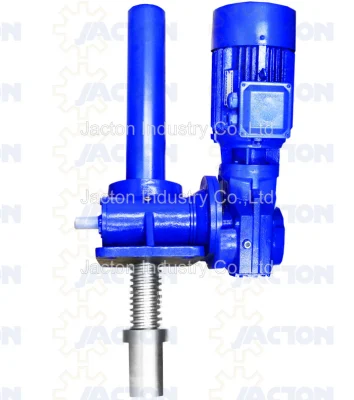 Manual Worm Gear Screw Jack for Lifting of Canal Gate, Electrical Sluice Gate Screw Hoist Systems, Positioning Water Flow Gates Linear Actuator