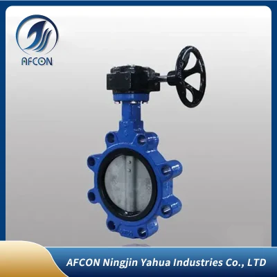 Carbon Steel Lug PTFE Gearbox B16.5 ASME 150 Butterfly Valve