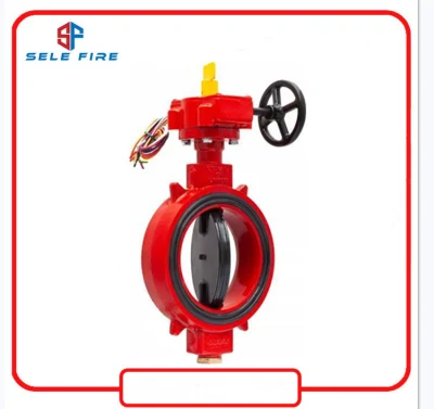 UL/FM Approved Gear Operated Grooved Fire Fighting Butterfly Valve, 300psi UL/FM Listed Wafer Butterfly Valve, Flange Butterfly Valve, Manual Butterfly Valve