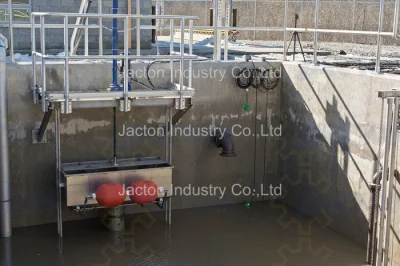 Manual Worm Gear Screw Jack for Lifting of Canal Gate, Electrical Sluice Gate Screw Hoist Systems, Positioning Water Flow Gates Linear Actuator