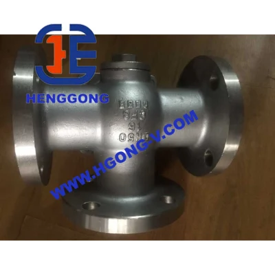 API/DIN 304/316 Pneumatic Worm Gear Customization Three Way Flange Ball Valve