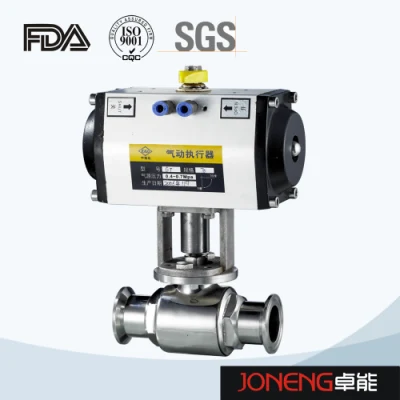 Pneumatic/Electric IP67 Aluminum Rack Pinion Single Double Acting Air Torque Spring Return Linear Rotary 90/120/180 Degree Actuator for Ball Valves (JN-BV1019)