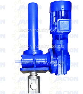 Manual Worm Gear Screw Jack for Lifting of Canal Gate, Electrical Sluice Gate Screw Hoist Systems, Positioning Water Flow Gates Linear Actuator